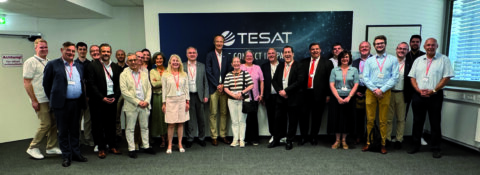 ©Tesat, 5. Juli 2025: Eine Delegation des CEFA zu Besuch bei Tesat.